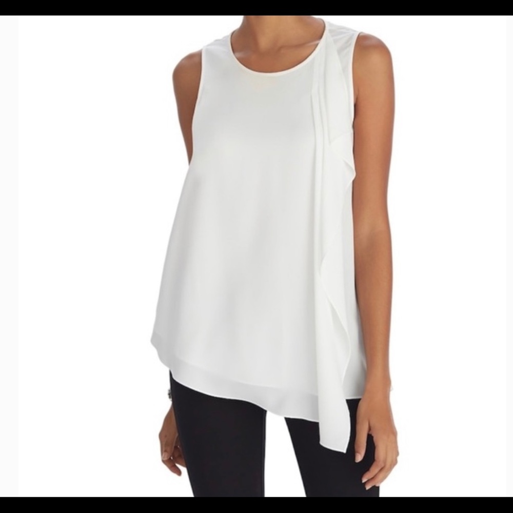 WHBM asymmetrical sleeveless tunic